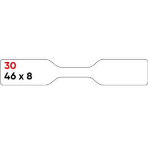Etichette bianche permanenti Markin 46x8 mm - conf. 10 blister da 10 ff - X11030
