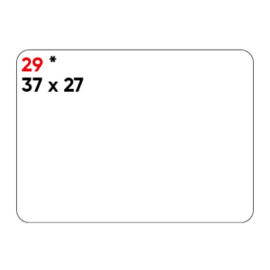 Etichette bianche permanenti Markin 37x27 mm - conf. 10 blister da 10 ff - X11029