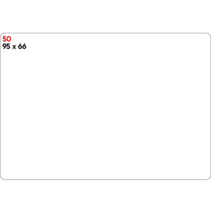 Etichette bianche permanenti Markin 95x66 mm - conf. 10 blister da 10 ff - X11050