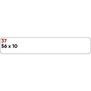 Etichette bianche permanenti Markin 56x10 mm - conf. 10 blister da 10 ff A4 - X11037