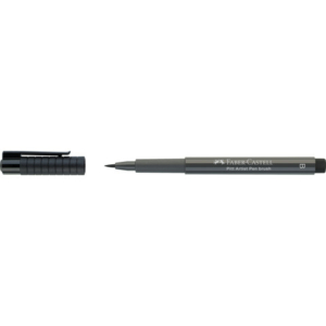 Pitt Artist Pen brush Faber-Castell colore grigio caldo V - conf. 10 pezzi - 167474