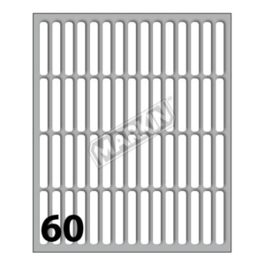 Etichette bianche permanenti Markin 34x5 mm - conf. 10 buste da 10 fogli/cad. - X11024