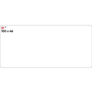 Etichette bianche permanenti Markin 100x46 mm - conf. 10 blister da 10 ff - X11051