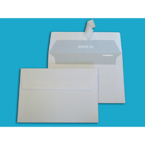 Busta bianca con lembo Blasetti Strip 80 g/m² in conf. da 500 buste 114x162 mm 007