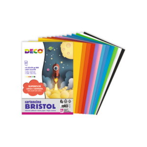 Cartoncino colorato Deco Bristol colori assortiti 200 g/m² 35x50 cm - 21 fogli - 704/21