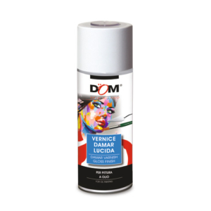 Vernice fissativa Damar DOM per pittura a olio - effetto lucido - 400 ml - 626