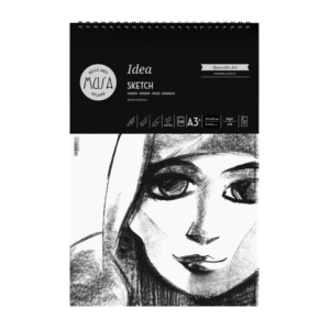 Blocco con spirale Belle Arti Musa Idea Sketch - 90 g - A3 100 fogli - MU123793