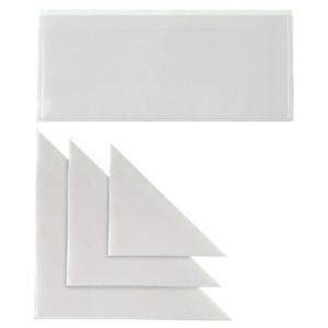 Tasca autoadesiva triangolare Sei Rota formato 17x17 cm - conf. 10 pezzi - 318125