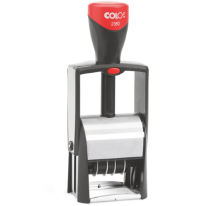 Timbro Colop autoinchiostrante datario con piastra personalizzabile 30x45 mm - 2360