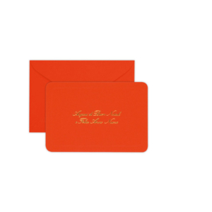 Cartoncino auguri di Natale Rex-Sadoch 15,5x10,5 cm - conf. 50 pezzi - rosso/camoscio - 2102RC