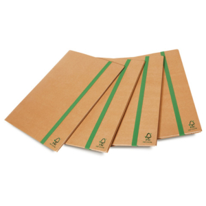 Cartellina a tre lembi con elastico Euro-cart dorso 4 cm colore avana - 37x29,5 cm - conf. 5 pezzi - XCPECO07AV