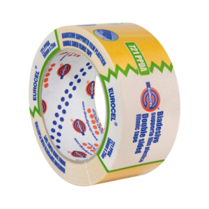 Nastro biadesivo con supporto film plastico Eurocel 50 mm x 25 m - 044024356