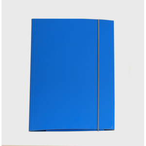 Cartella a tre lembi con elastico Cartotecnica del Garda 25x34 cm 0,8 mm colore azzurro - CG0032LBXXXAE06