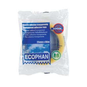 Nastro adesivo Eurocel ECOPHAN formato 25 mm x 66 m in conf. da 6 pezzi 001417249