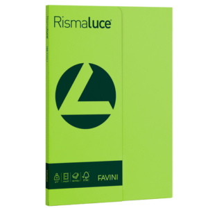 Carta colorata Favini Rismaluce colori forti 90 g/m² A4 - risma da 100 ff pistacchio - A69M144