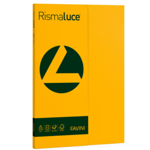 Carta colorata Favini Rismaluce colori forti 90 g/m² A4 - risma da 100 ff giallo oro - A69H144