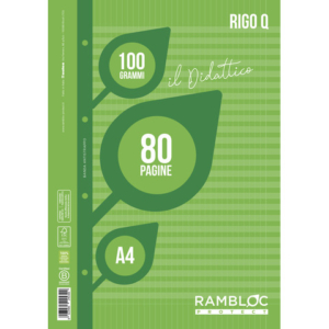 Ricambi per quaderni ad anelli Rambloc il Didattico per disgrafia - A4 - 100 g/m² - 40 ff - Q - 90524385