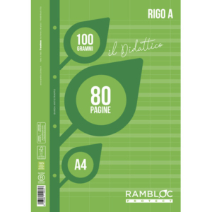 Ricambi per quaderni ad anelli Rambloc il Didattico per disgrafia - A4 - 100 g/m² - 40 ff - A - 90524386