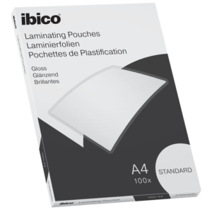 Pouches per plastificatrici IBICO BASICS Standard 125 µm A4 - conf.100 pezzi - 627310