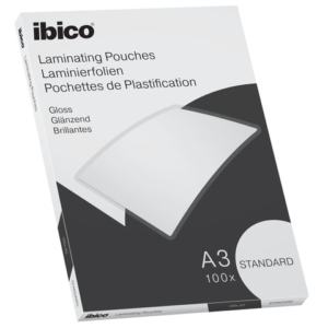 Pouches per plastificatrici IBICO BASICS Standard 125 µm A3 - conf.100 pezzi - 627313