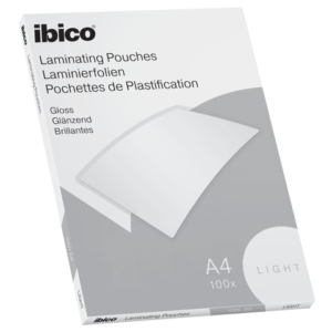 Pouches per plastificatrici IBICO BASICS Light 75 µm A4 - conf.100 pezzi - 627308