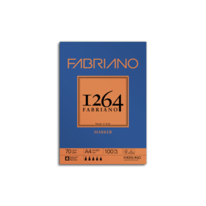 Blocco di carta collato Fabriano 1264 Marker 70 g A4 - 19100640
