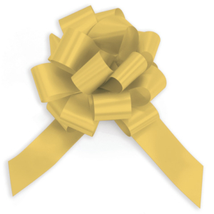 Fiocco nastro Bolis oro - Ø 12 cm conf. 30 pz - 56013063002