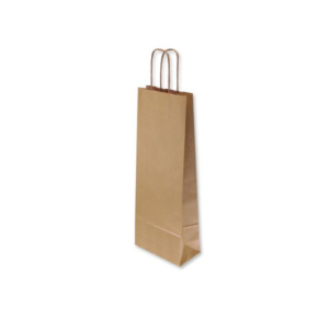 Borsa porta bottiglia Florio Carta colore avana - formato 14x9x40 cm - conf. 25 pz - 33363