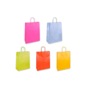Borsa shopper Florio Carta perlata colori perlati assortiti - formato 26x12x35 cm conf. 25 pz - 73723