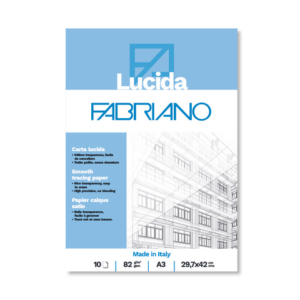 Blocco carta lucida Fabriano 10 fogli - 82 g formato A3 - 19100661