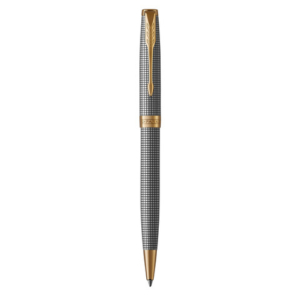 Penna a sfera Parker Sonnet punta M inchiostro nero Sterling Silver Ciselé - 1931492