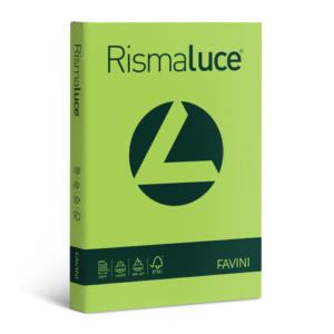 Carta colorata Favini Rismaluce colori forti 90 g/m² A4 - risma da 300 ff pistacchio - A66M304