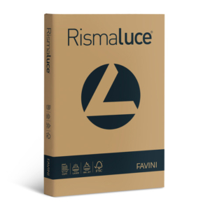 Carta colorata Favini Rismaluce colori forti 200 g/m² A4 - risma da 125 ff deserto - A677104