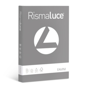 Carta colorata Favini Rismaluce colori forti 200 g/m² A4 - risma da 125 ff pietra - A675114