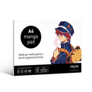 Blocco collato Favini Manga Pad 140 g - 30 fogli formato A4 A4200C4