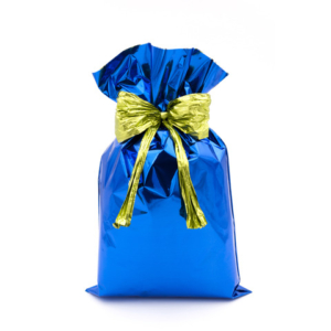 Buste regalo metallizzate Italpak - formato 35x50 cm - conf. 50 pz blu X007006355000
