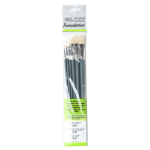 Set 6 pennelli Winsor&Newton tondi n° 3/6 - filbert n°3/6 - piatti n°10/14 5295026