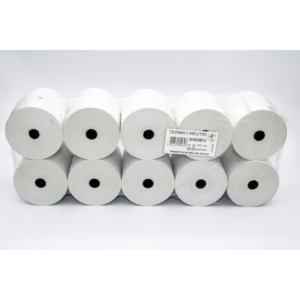 Rotoli stampante termica non fiscale Rotolificio Pugliese conf. 10 pz - 80 mm x 80 m - 8080DM