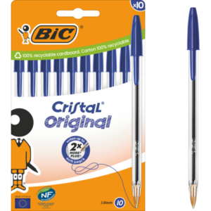 Penna a sfera BIC Cristal Original 1 mm blu - conf. 10 pz - 516352