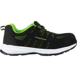 Scarpe antinfortunistiche Goodyear in tessuto knit GY ACID S1P nero-verde TG.44 - 726244