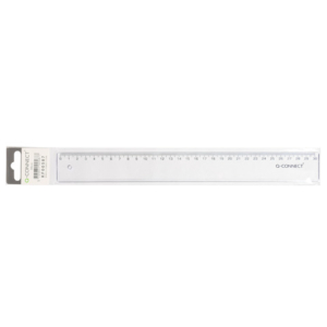 Righello Q-Connect trasparente 30 cm  KF00587