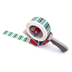 Dispenser Lebez con frizione regolabile per nastri da imballo fino a 50 mm grigio/rosso - 08