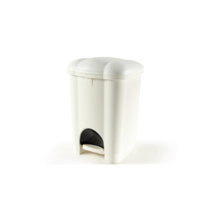 Pattumiera a pedale Perfetto ''Carolina'' panna 16 L - 50130