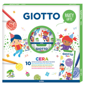 Pastelli a cera Giotto Party Set conf. 10 pezzi in 4 colori assortiti - F311000
