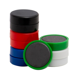 Magneti per lavagne bianche 35 mm Q-Connect colori assortiti - conf. 10 pz - KF02649