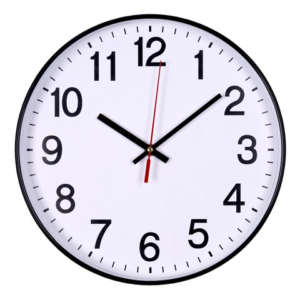 Orologio da parete in plastica Office Products Ø 34 cm nero 13223411-05