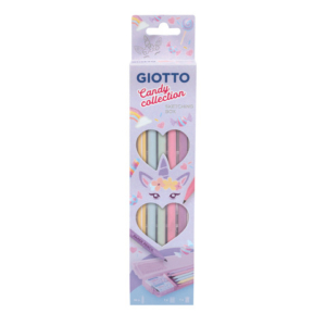 Matite in grafite di carta pressata Giotto Sketching conf. 10 pezzi + 1 temperamatite e 1 gomma Candy Collection