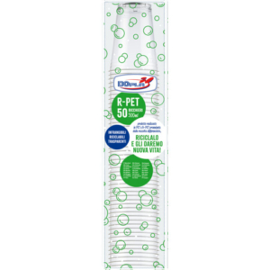 Bicchieri in R-PET Dopla DO trasparente 500 ml - conf. 50 pz - 25002