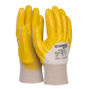 Guanti da lavoro in cotone riv. nitrile Donau Safety per ind. meccanica - TG 11 - DPI Cat. II - conf. 12 pz - 32051521-1