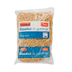Elastici in gomma Nikoffice busta da 1 Kg Ø 20 mm - 06NIK016